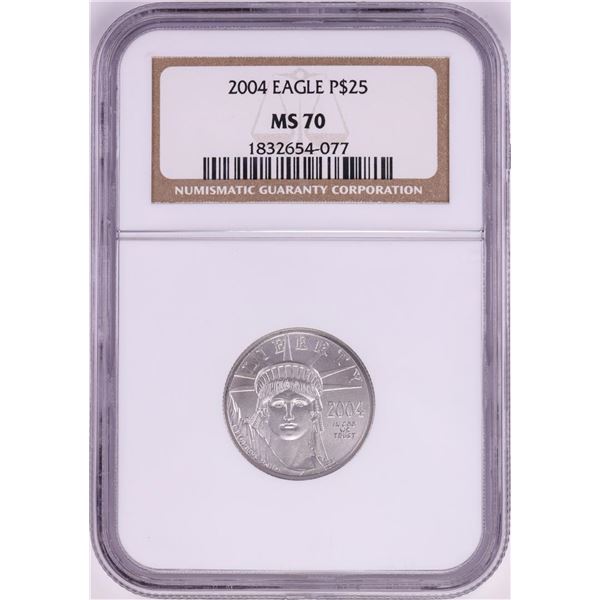 2004 $25 Platinum American Eagle Coin NGC MS70