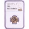 Image 1 : 1938-D Buffalo Nickel Coin NGC MS66