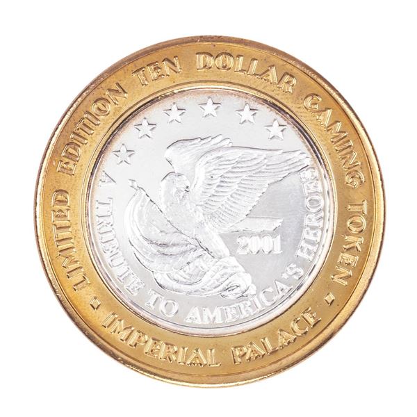 .999 Silver Imperial Palace Hotel & Casino Las Vegas $10 Limited Edition Gaming Token