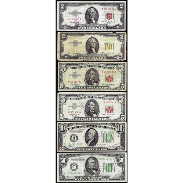 Assorted Lot of Miscellaneous U.S. Currency Notes