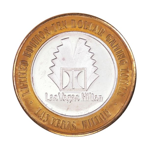 .999 Silver Hilton Las Vegas, Nevada $10 Casino Limited Edition Gaming Token