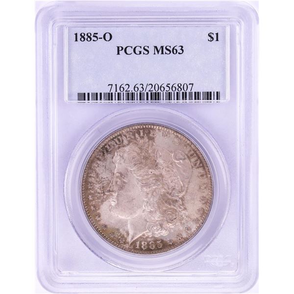 1885-O $1 Morgan Silver Dollar Coin PCGS MS63