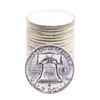 Image 2 : Roll of (20) Brilliant Uncirculated 1963 Franklin Half Dollar Coins