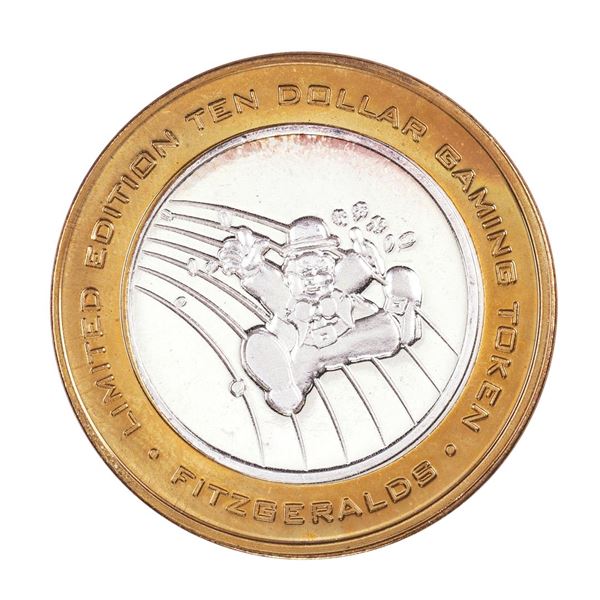 .999 Silver Fitzgeralds Casino & Hotel Reno, Nevada $10 Limited Edition Gaming Token