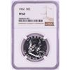 Image 1 : 1962 Proof Franklin Half Dollar Coin NGC PF65