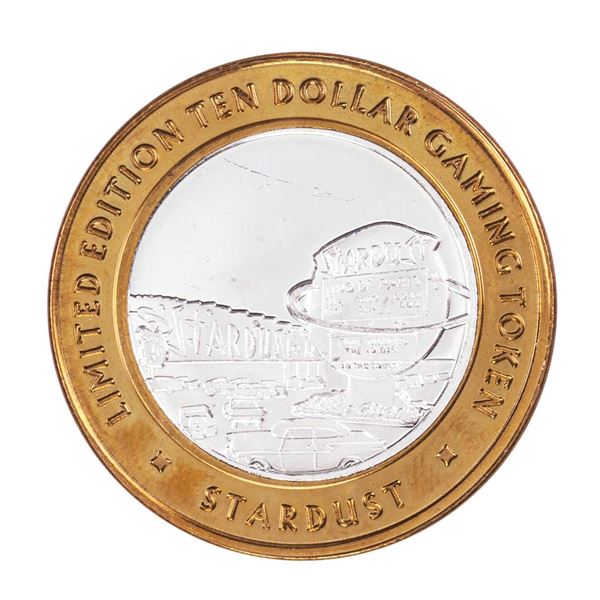 .999 Silver Stardust Resort Las Vegas, Nevada $10 Casino Limited Edition Gaming Token
