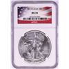 Image 1 : 2012 $1 American Silver Eagle Coin NGC MS70 Flag Label