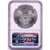 Image 2 : 2012 $1 American Silver Eagle Coin NGC MS70 Flag Label