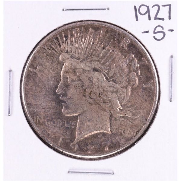 1927-S $1 Peace Silver Dollar Coin