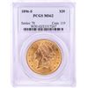 Image 1 : 1896-S $20 Liberty Head Double Eagle Gold Coin PCGS MS62