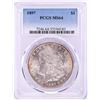 Image 1 : 1897 $1 Morgan Silver Dollar Coin PCGS MS64 Nice Toning