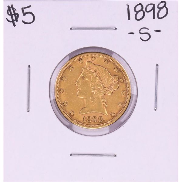 1898-S $5 Liberty Head Half Eagle Gold Coin