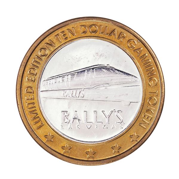 .999 Silver Ballys Las Vegas, Nevada $10 Casino Limited Edition Gaming Token