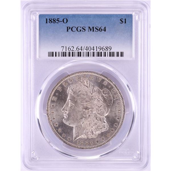 1885-O $1 Morgan Silver Dollar Coin PCGS MS64