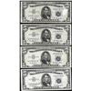Image 1 : Lot of (4) 1953 $5 Silver Certificate Notes