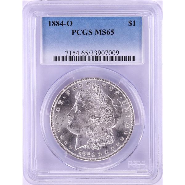 1884-O $1 Morgan Silver Dollar Coin PCGS MS65