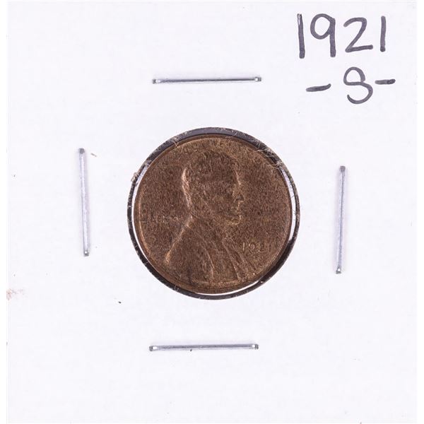 1921-S Lincoln Wheat Cent Coin