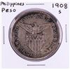 Image 1 : 1908-S Philippines One Peso Silver Coin