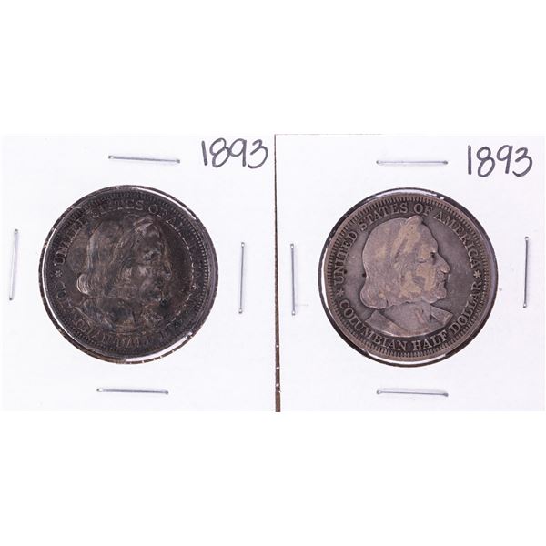 Lot of (2) 1893 Columbian Exposition Commemorative Half Dollar Coins