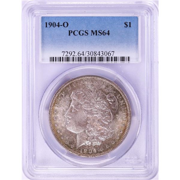1904-O $1 Morgan Silver Dollar Coin PCGS MS64 Nice Toning