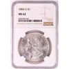 Image 1 : 1884-O $1 Morgan Silver Dollar Coin NGC MS62 Great Toning