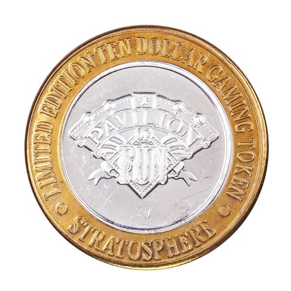 .999 Silver Stratosphere Las Vegas, Nevada $10 Casino Limited Edition Gaming Token