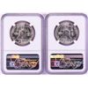 Image 2 : Lot of (2) 1963-D Franklin Half Dollar Coins NGC MS64