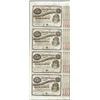 Image 1 : Uncut Sheet of (4) State of Louisiana Baby Bond Obsolete Notes