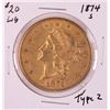 Image 1 : 1874-S Type 2 $20 Liberty Head Double Eagle Gold Coin