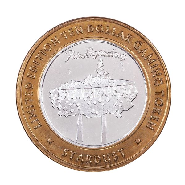 .999 Silver Stardust Resort Las Vegas, Nevada $10 Casino Limited Edition Gaming Token