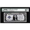 Image 1 : 1928B $1 Funnyback Silver Certificate Note Fr.1602 PMG Superb Gem Uncirculated 67EPQ
