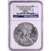 Image 1 : 2012(S) $1 American Silver Eagle Coin NGC MS70 Early Releases San Francisco Mint