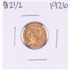 Image 1 : 1926 $2 1/2 Indian Head Quarter Eagle Gold Coin