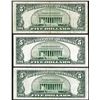 Image 2 : Lot of (3) 1953 $5 Legal Tender Notes