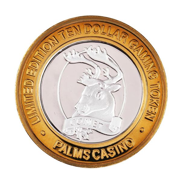 .999 Silver Palms Casino Las Vegas, NV $10 Casino Limited Edition Gaming Token