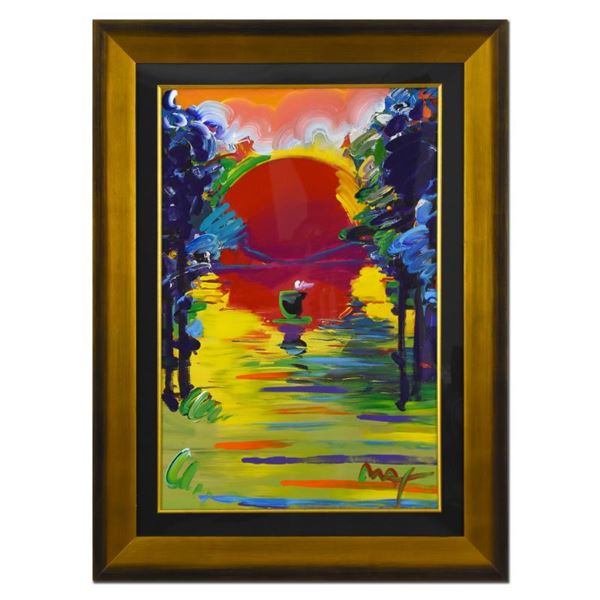 Peter Max "Better World" Original Mixed Media on Paper
