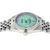 Image 8 : Rolex Men's Stainless Steel Green MOP Diamond Oyster Perpetual Datejust Wristwatch