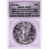 Image 1 : 2011-(S) $1 American Silver Eagle Coin ANACS MS70 25th Anniversary FDOI San Francisco
