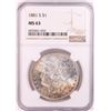 Image 1 : 1881-S $1 Morgan Silver Dollar Coin NGC MS63 Nice Toning