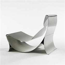 Maria Pergay lounge chair France, c. 1970