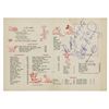 Image 1 : Walt Disney Signed Disney Studio Restaurant Menu.