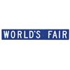 Image 1 : New York World's Fair Subway Station Sign.