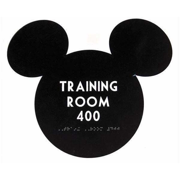 Disney Training Room Sign.