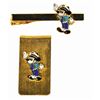 Image 1 : Disneyland Security Guard Tie Bar and Money Clip.