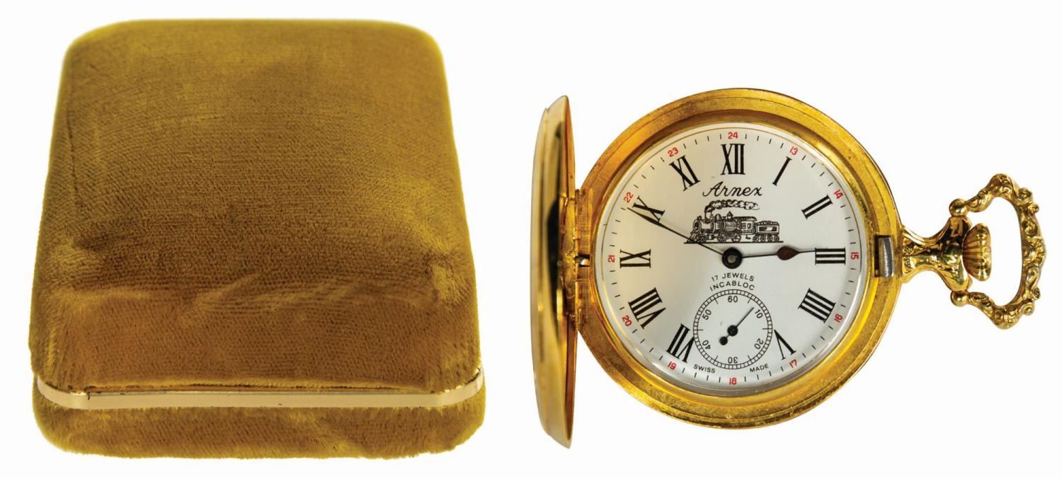 Disneyland Railroad Retirement Award Pocket Watch.