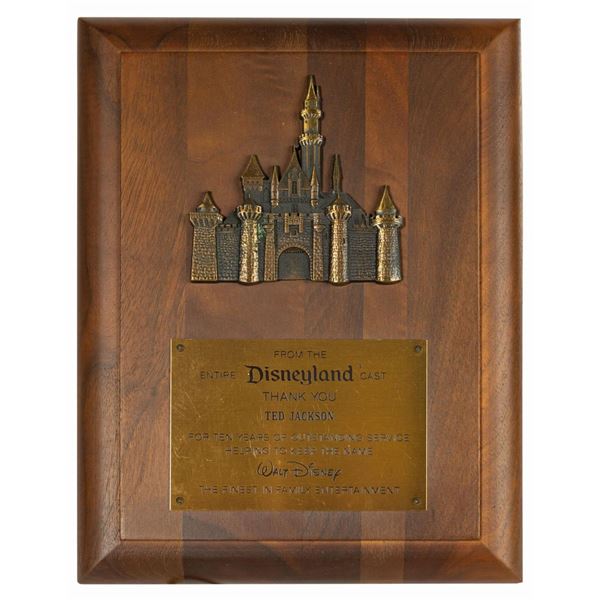 Disneyland 10 Year Service Award.