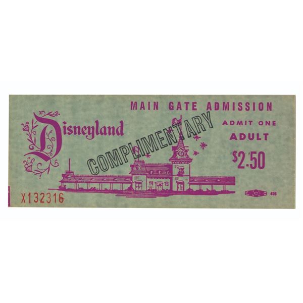 Complimentary Adult Main Gate Admission Ticket.