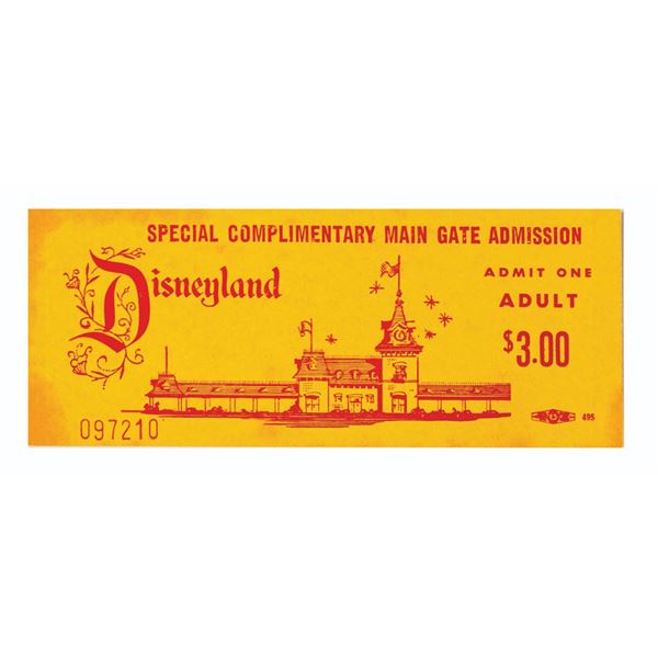 Special Complimentary Adult Main Gate Admission Ticket.