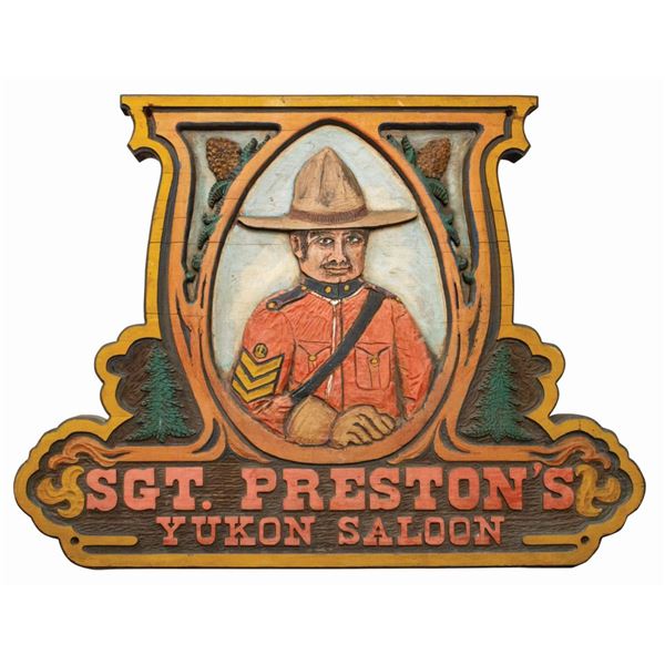 Sgt. Preston's Yukon Saloon Sign.