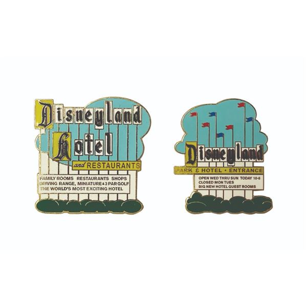 Pair of Cast Member Disneyland Marquee Pins.